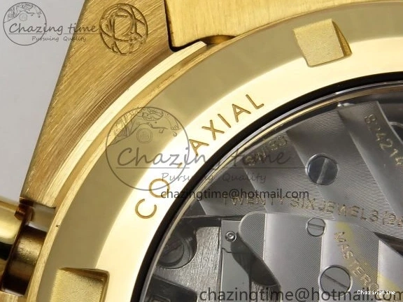 0204 Speedmaster YG RMF Best Edition YG Black Dial on YG Bracelet Lemania HW Durable 7725